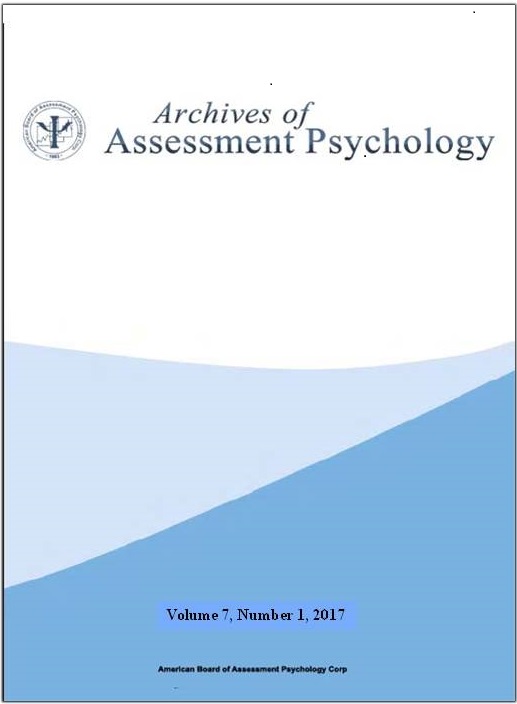 					View Vol. 7 No. 1 (2017): Archives of Assessment Psychology
				